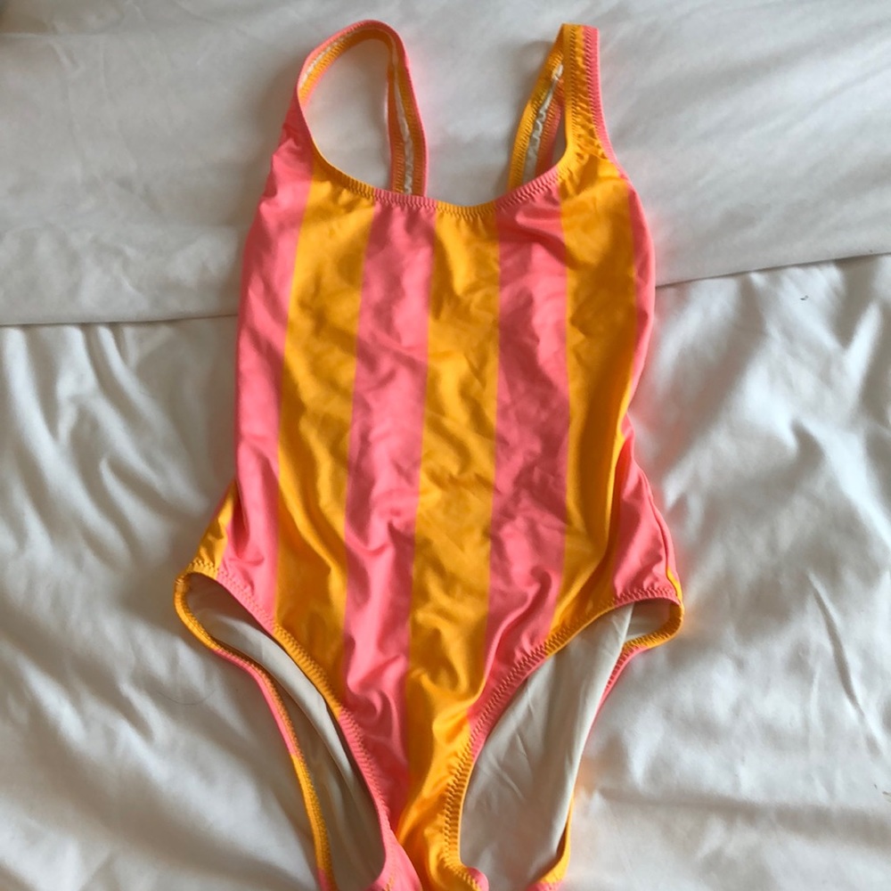 Solid and striped one piece!